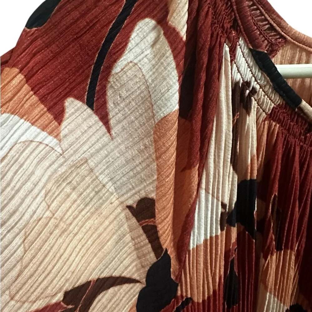 Liz Claiborne Crepe Floral Maxi Dress size XL NEW - Picture 3 of 8